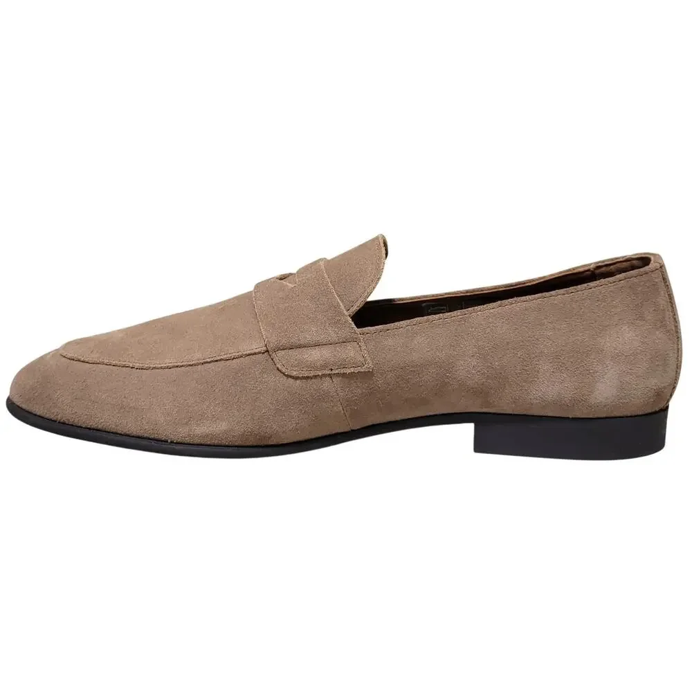 BOSS by Hugo Boss Men Gavrie Slip On Penny Loafer Size US 13 EU 46 Medium Beige